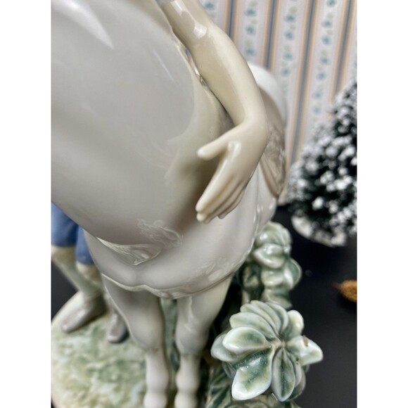Lladro  A Boy And His Pony 1460 Retired W/ BOX Glossy Mint Condition RARE - Picture 10 of 16
